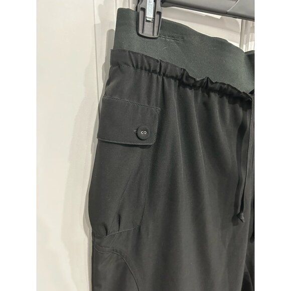Prima Danskin Pull On Capri Pants Black Sz Large Yoga Workout Athleisure - Picture 4 of 11